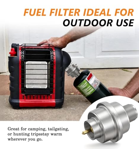 NUPICK Propane Fuel Filter F273699 Replacement, Propane Filter for Mr. Heater Buddy, Big Buddy, Portable Heater，Durable Zinc Alloy and Brass Filter Core，Remove Impurities and Extends Heater Life - Image 2