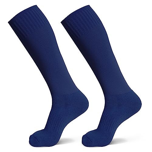Raigoo Soccer Softball Baseball Football Socks for Youth Kids Boys and Girls Ages 4 to 16 Knee High Sport Athletic Socks - Image 2