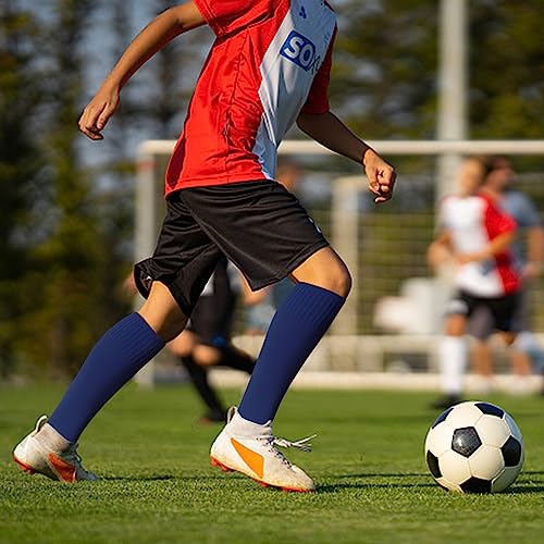 Raigoo Soccer Softball Baseball Football Socks for Youth Kids Boys and Girls Ages 4 to 16 Knee High Sport Athletic Socks - Image 3