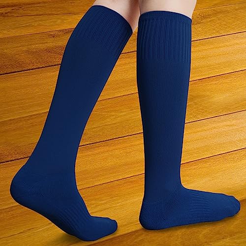 Raigoo Soccer Softball Baseball Football Socks for Youth Kids Boys and Girls Ages 4 to 16 Knee High Sport Athletic Socks - Image 5