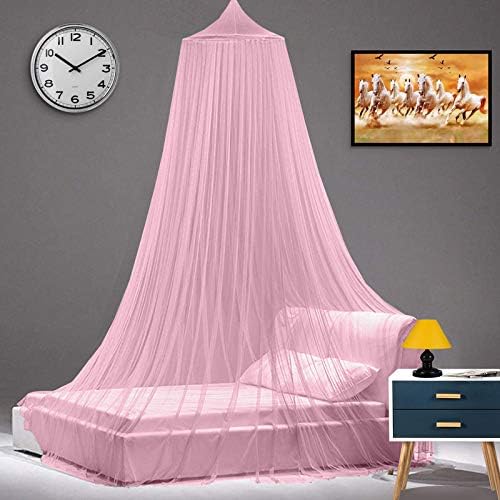 Next Day Art Double Bed Polyester Mosquito Net Portable Pop-Up Tent (Light Pink) - Image 2