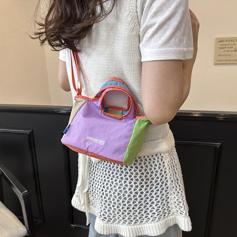 Multicolor Nylon Bucket Bag for Women - Image 1