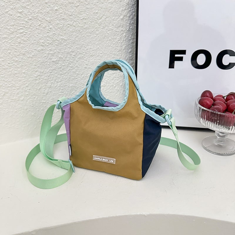 Multicolor Nylon Bucket Bag for Women - Image 3
