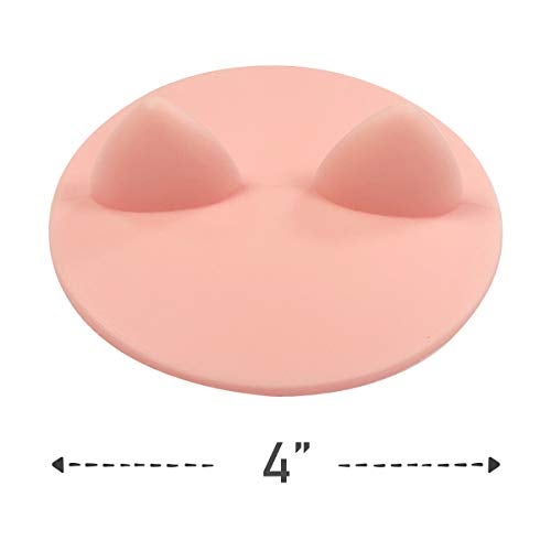 Wrapables® Animal Ears Silicon Cup Lids, Anti-Dust Airtight Mug Covers for Hot and Cold Beverages (Set of 6) - Image 5