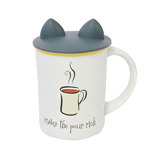Wrapables® Animal Ears Silicon Cup Lids, Anti-Dust Airtight Mug Covers for Hot and Cold Beverages (Set of 6) - Image 2