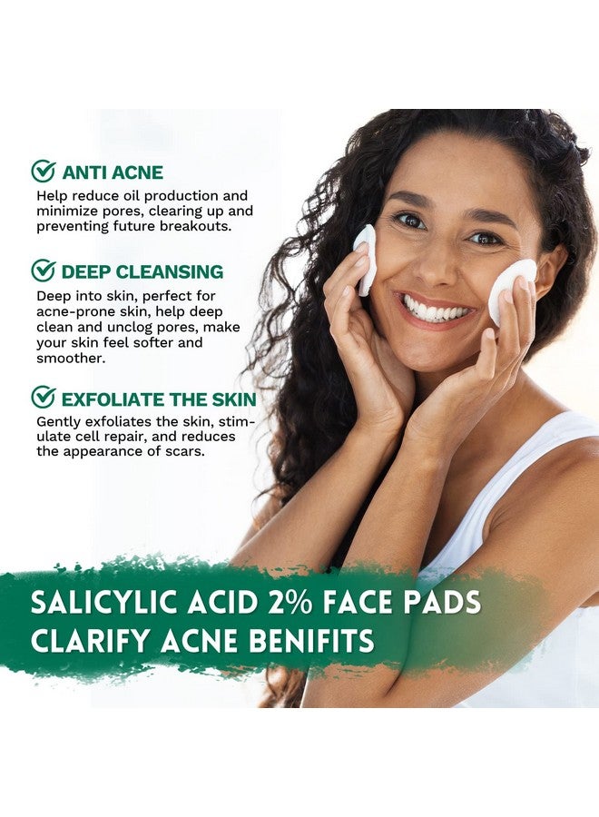ANAI RUI 2% Salicylic Acid Acne Padsacne Treatment Pads Face Cleansing Pads Witch Hazel Pads For Acne & Blemishes Clear Facial Peel Resurfacing & Exfoliating Face Wash Wipes 80 Count - Image 2