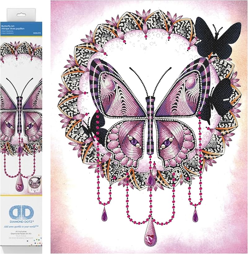 DIAMOND DOTZ Â® - Butterfly, 20.3"x16.3", Diamond Painting Kit for Adults