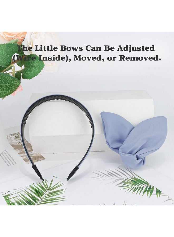 ACO-UINT Headbands for Women, 6 Pack Cute Headbands with Bow for Girls, Knotted Headbands with Teeth, Hair Accessories for Women, 6 Colors - Image 3