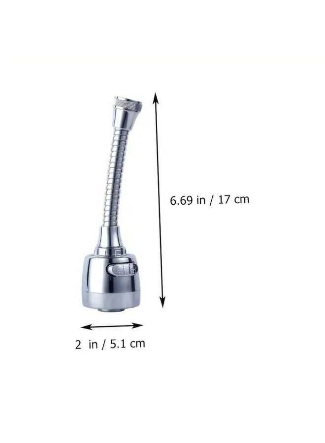 Silvery 2 Pack Heavy Duty Splashproof Rotatable Faucet Sprayer Water Saving Kitchen Bathroom - Image 4