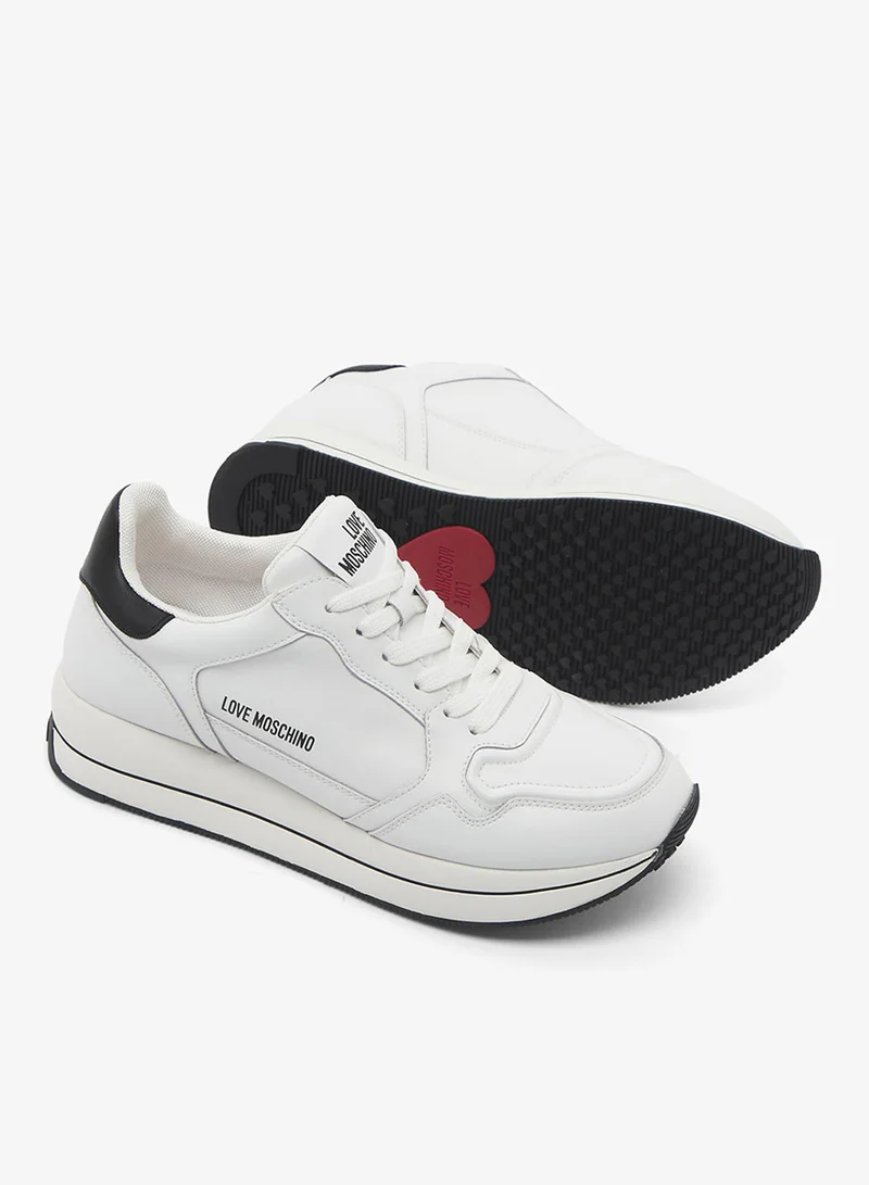 Love Moschino  Logo Low Top Sneakers for Women | Best Price UAE