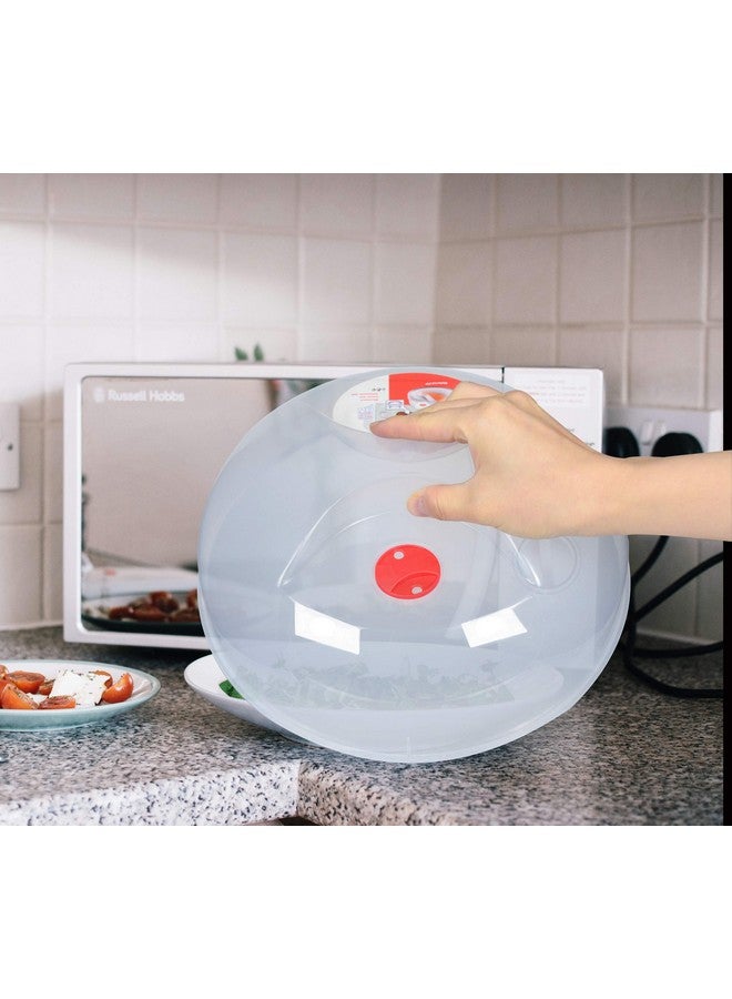 Layron Large Microwave Cover for Food Easy Grip Microwave Splatter Cover Guard Lid with Steam Vent and BPA Free & 11.5 Inch, Dishwasher Safe  - Image 2