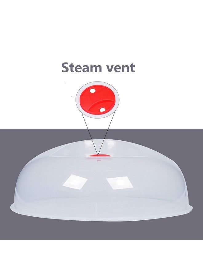 Layron Large Microwave Cover for Food Easy Grip Microwave Splatter Cover Guard Lid with Steam Vent and BPA Free & 11.5 Inch, Dishwasher Safe  - Image 3