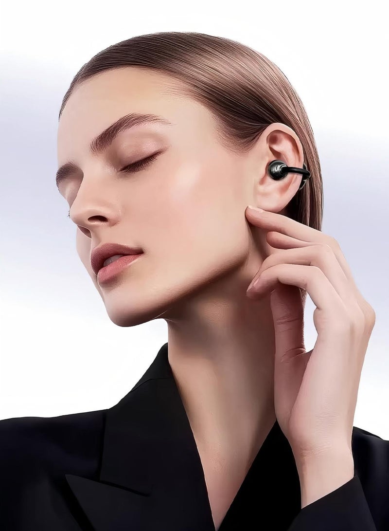 CoomBe Clip-On Earphones, Bluetooth Earphones, Ear Clip 9D Stereo OWS Sports Wireless Earphones, Stereo Music Heaophone, True Wireless Stereo Bluetooth Headset - Image 4
