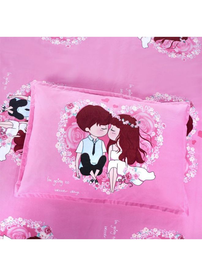 Special Offer 100 Skin-friendly Pillowcase A Pair Of Net Red Lovers Adult 48-Color:Jinyu Liangyuan-Specifications:One Pillowcase  - Image 4