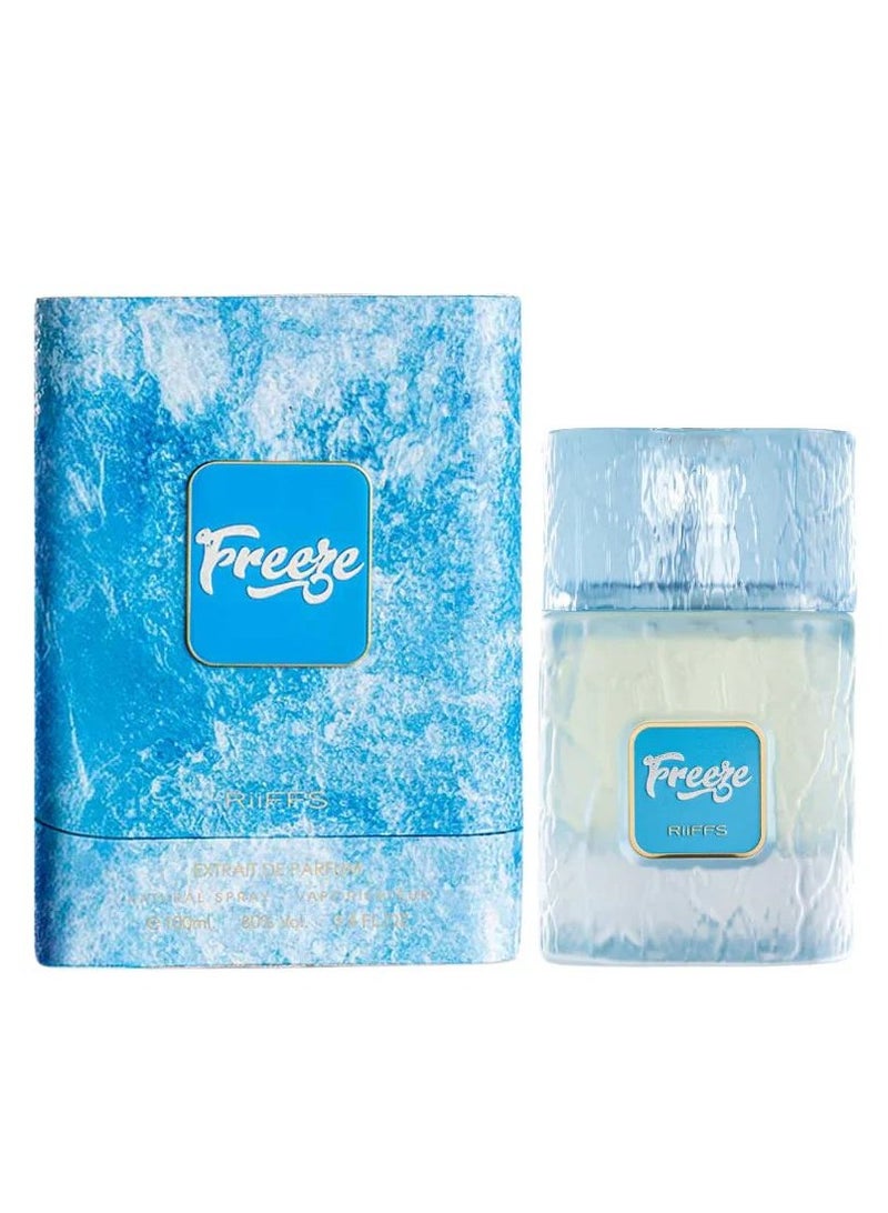 RIIFFS Freeze Extrait De Parfum 100ml Unisex Long Lasting Fresh Fruity Aquatic Fragrance - Image 1