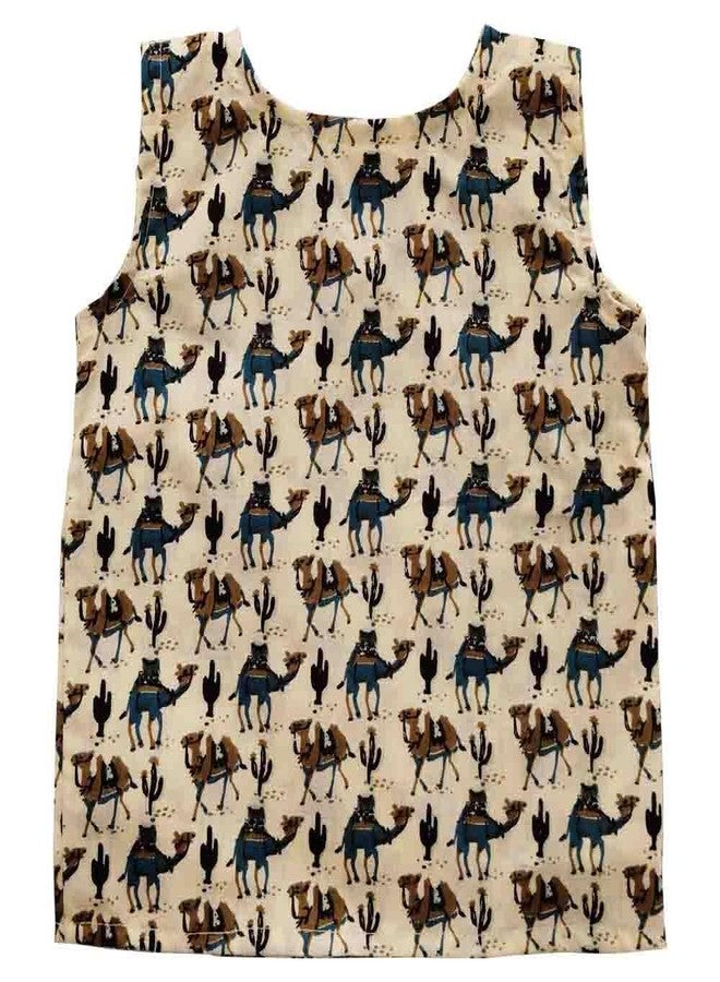 Snowflakes Unisex Infant Jabla Top With Harem Pant Set With Camel Prints - Off White - Image 4