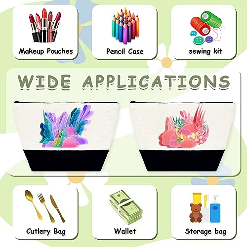 Beclumas 10 Pack 9"x 5.5" Sublimation Blanks Cosmetic Bags,Pencil Bag, Bulk Multi-Purpose DIY Heat Transfer Makeup Bags with Zipper for DIY Crafts Travel and Toiletry Bag - Image 4