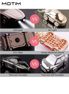 Motim Car Keychain Creative Key Chain with 2 Modes LED Light, Key Rings Flashlight Car for Men Women, Car Decorations Perfect Gifts  - Image 4