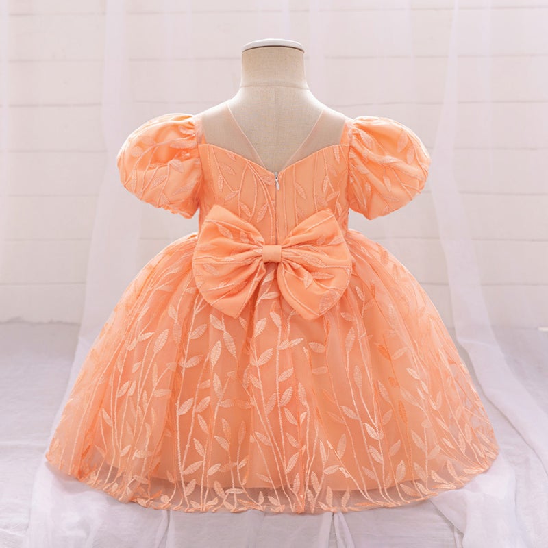Infant And Toddler Embroidered Princess Dress, Girl'S Dress, Fluffy Wedding Dress, Piano Performance Dress, Flower Girl Host Catwalk Dress - Image 3