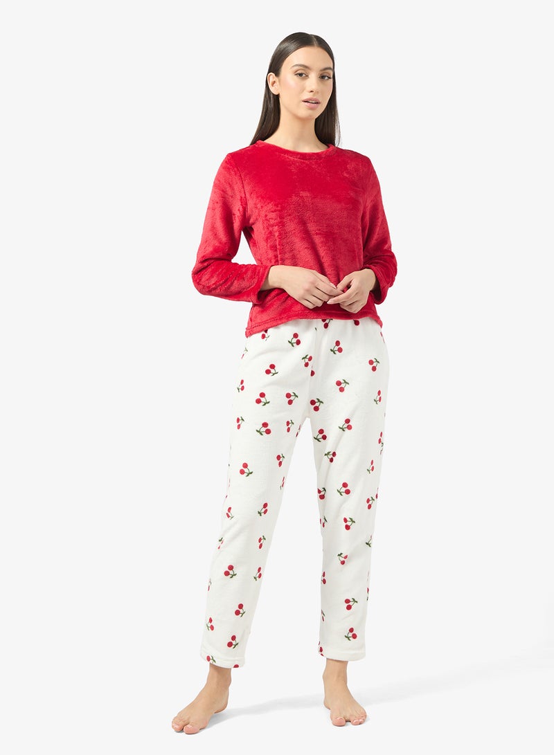 Ginger Cozy Fleece Top & Pant Set - Image 1