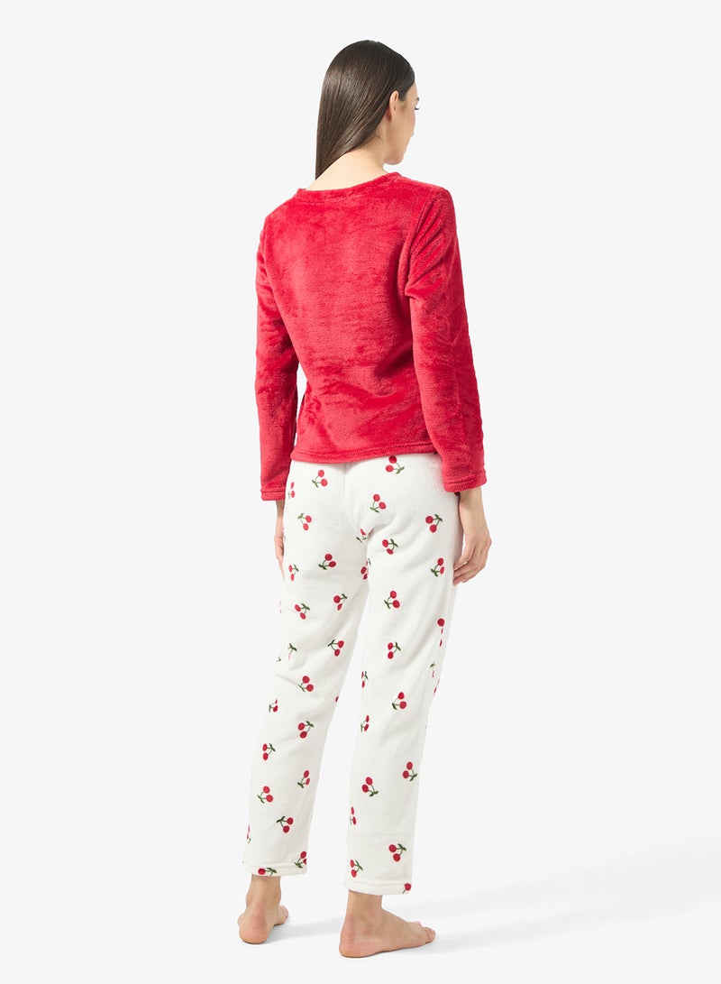 Ginger Cozy Fleece Top & Pant Set - Image 2