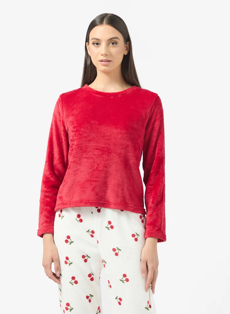 Ginger Cozy Fleece Top & Pant Set