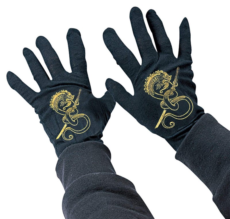 Rubies Childs Black Ninja Gloves