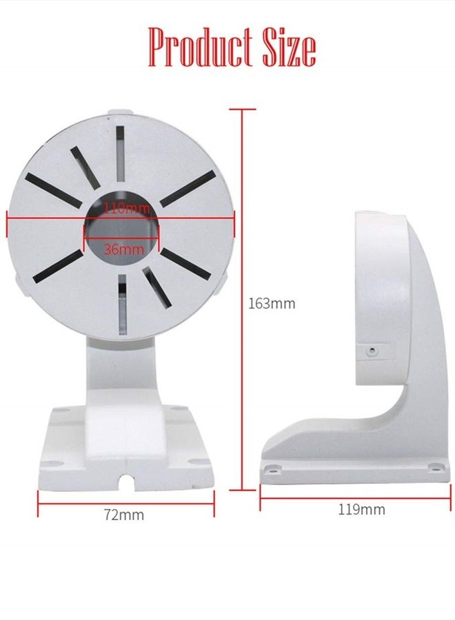 BeElion Original 1258A ABS Indoor Outdoor Wall Mount L-Type Bracket for CCTV Security Dome IP Camera Mounting,DaHua Hikvision Dome Cameras - Image 4