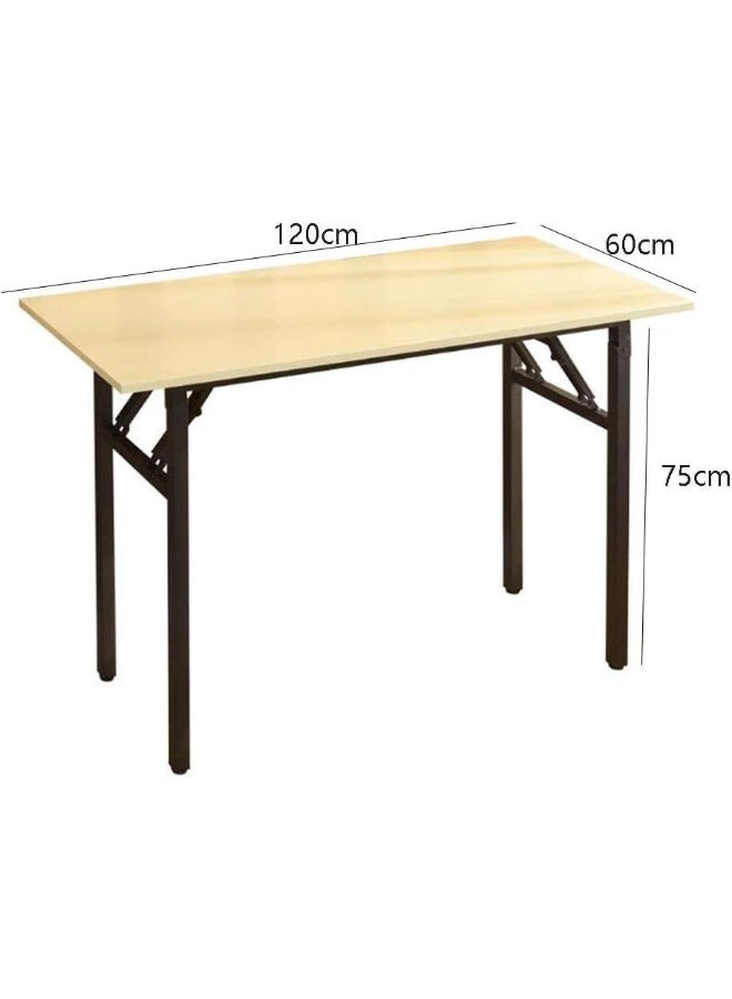 SUPAAR Adjustable Folding Desk No Install, Portable and Compact Computer Walnut Table Office Table for Home, Office, Study, Dining, Camping, Picnic. - Image 2