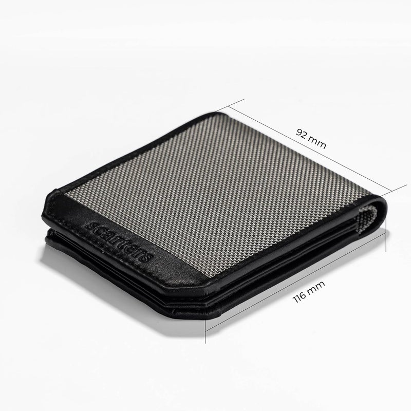 scarters Men Nylon Abundance Infinite Wallet Rfid Protected Mindful Microfibre 6 Card Slots & 2 Hidden Pockets Grey - Image 2