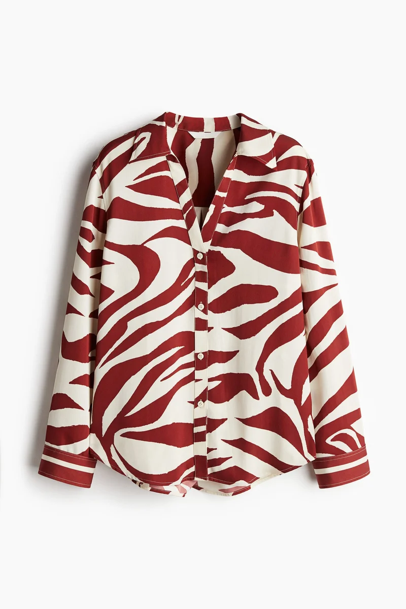 اتش اند ام قميص بأكمام طويلة