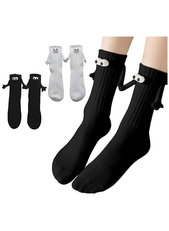 2 زوج من الجوارب التي تمسك الأيدي المغناطيسية، هدايا مضحكة للجورب للأمهات، الآباء، الأزواج، العشاق، الأطفال، وأفضل الأصدقاء. - Image 1