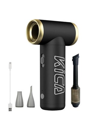 KICA Jet Fan 2 With Vacuum KIT, Multifunctional Blowing Suction Integrated Vacuum Vacuum Cleaning, for Keyboard, Computer, house cleaning, etc. (Black) - pzsku/Z22E86E6E07C2AD0010FAZ/45/_/1730706383/af50100b-f42c-496d-8f22-7e9fe3733498