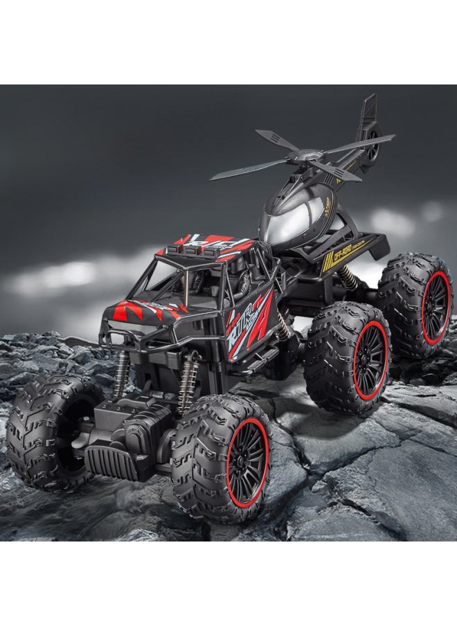 Oversized Children's Remote Control Car Toy Charging Six-wheel Remote Control Toy Car Climbing Off-road Vehicle Remote Control Car Wholesale-Color:Blue Climbing Car-four-way Charging Version  - Image 3
