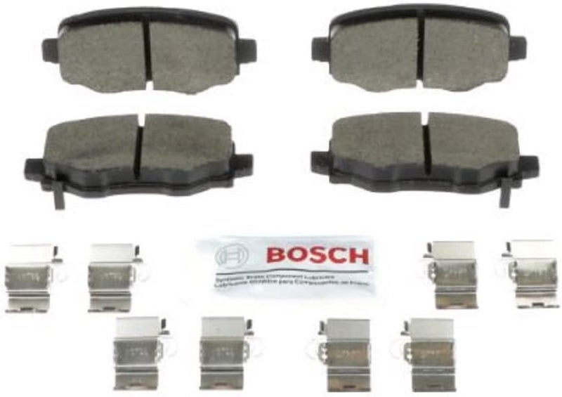 Bosch BC1734 QuietCast Premium Ceramic Disc Brake Pad Set for Chrysler 200 and Jeep Cherokee - Rear - Image 1
