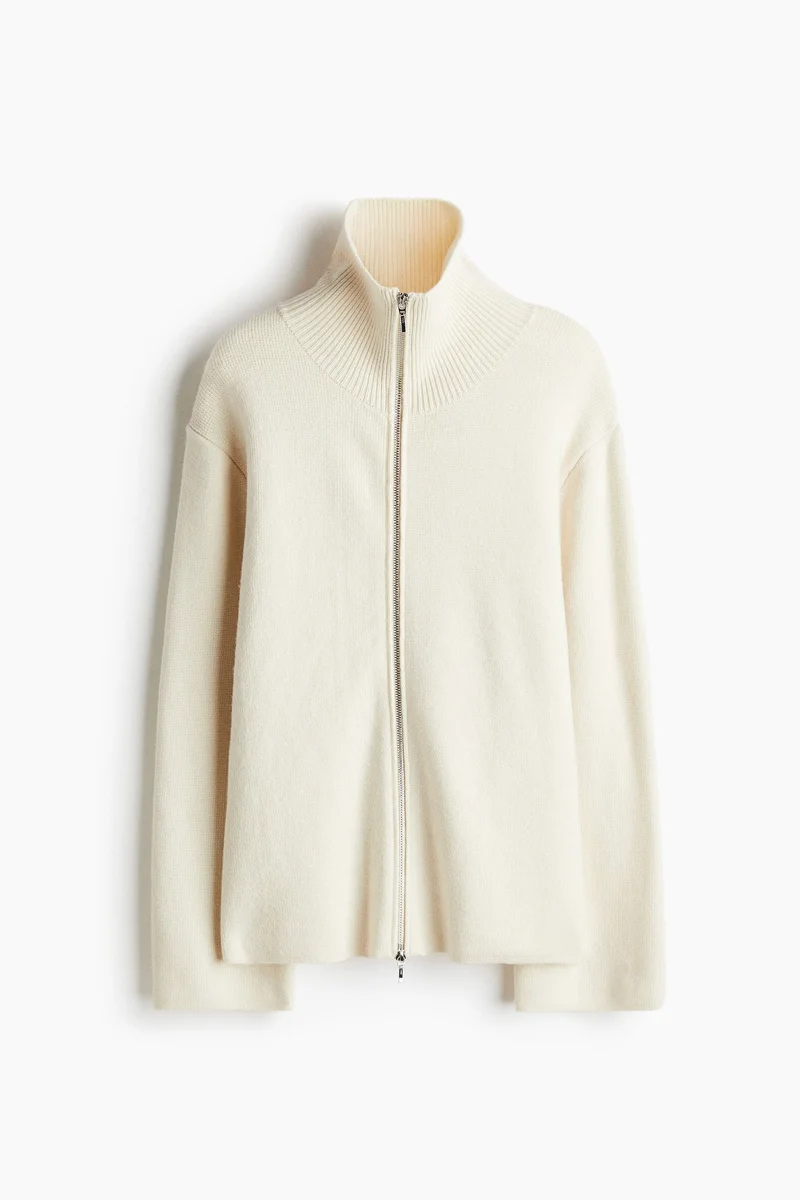 H&M Wool zip-through cardigan