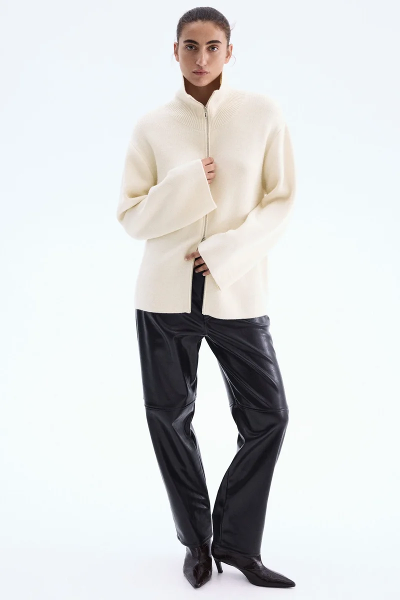 H&M Wool zip-through cardigan