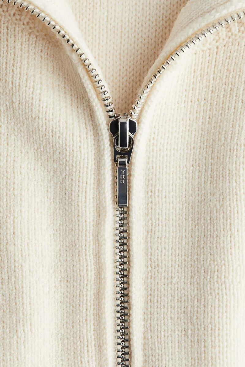 H&M Wool zip-through cardigan