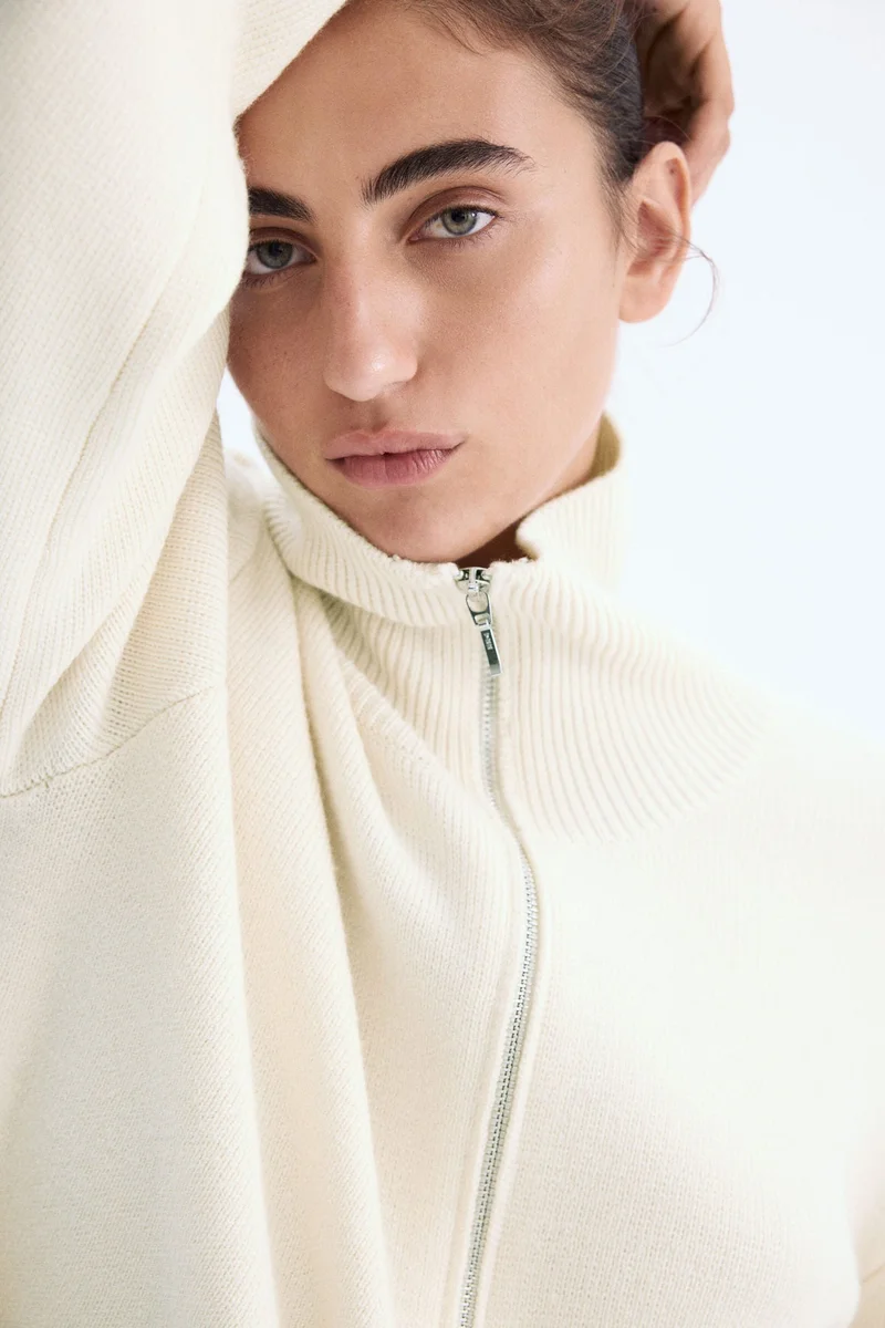 H&M Wool zip-through cardigan
