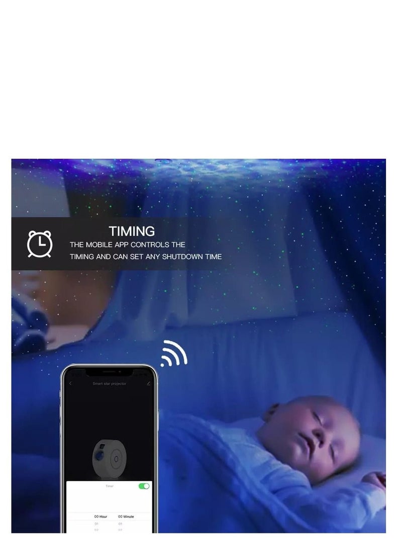 Laser Starry Star Projector Rotating Night Light Multicolour - Image 4