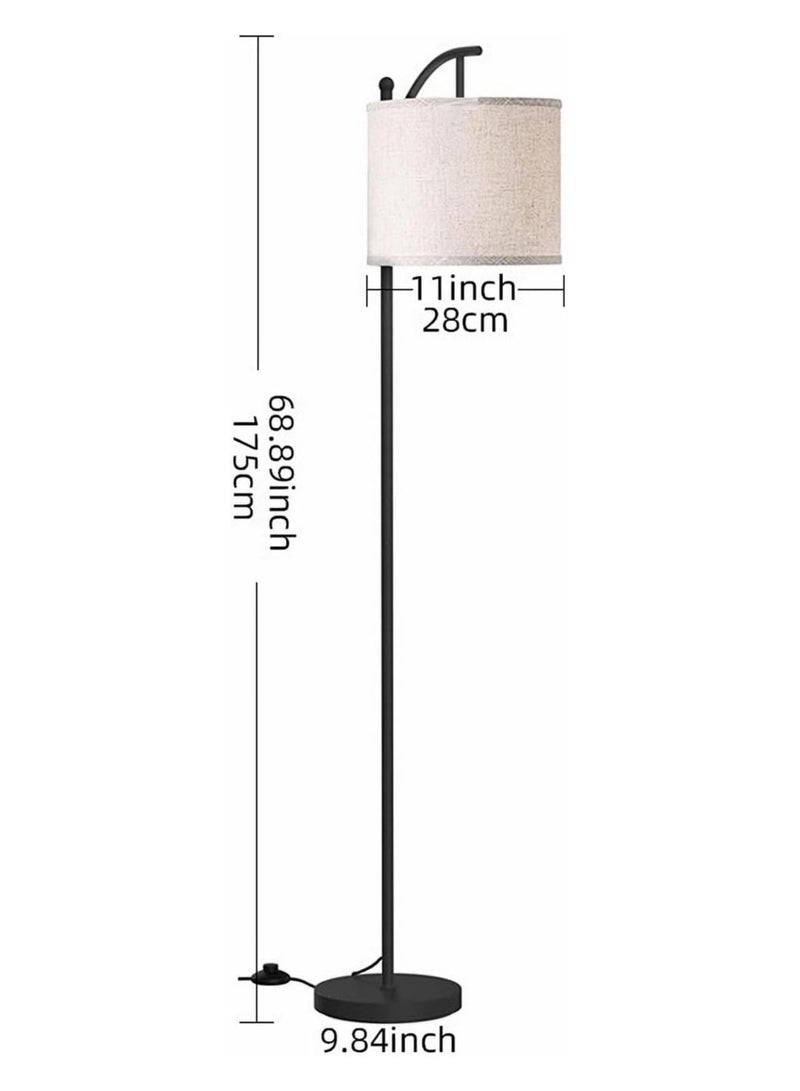Dubkart Floor Lamps for Living Room with 3 Color Temperatures, Modern Standing Lamps with Linen Lampshade, Tall Lamps for Living Room, Bedroom, Office, Classroom, Dorm Room, Kids Room - Image 2
