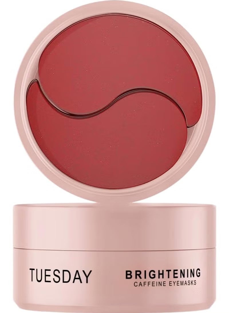 Tuesday Caffeine Eye Patches for Dark Circles & Puffiness | Hydrating Under Eye Mask with Hyaluronic Acid & Niacinamide | Reduce Fine Lines & Brighten Tired Eyes - 60 Pairs - Image 1