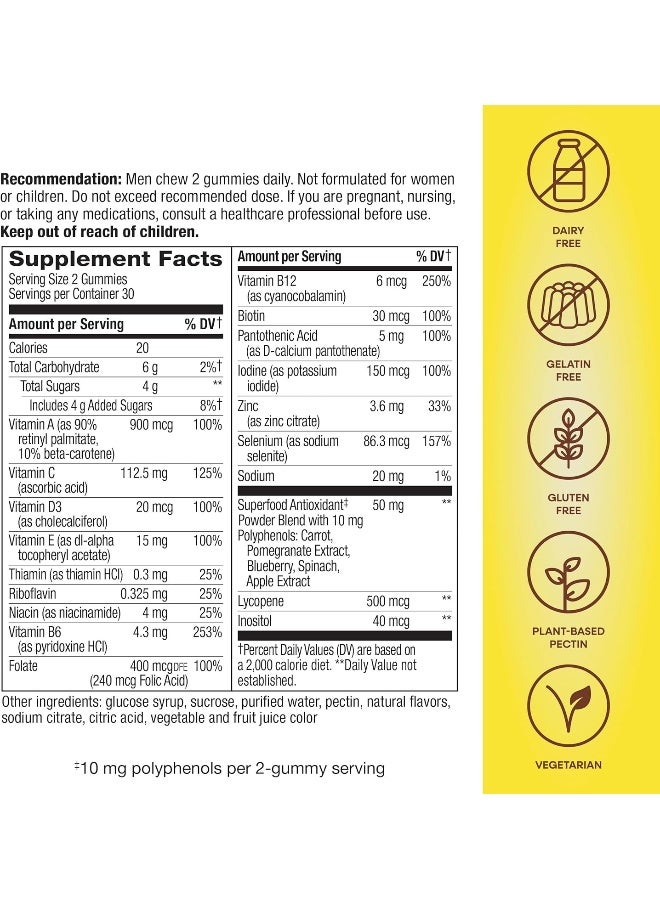 Nature's Way Alive, Men's Gummy Vitamin 60 Gummies - Image 4