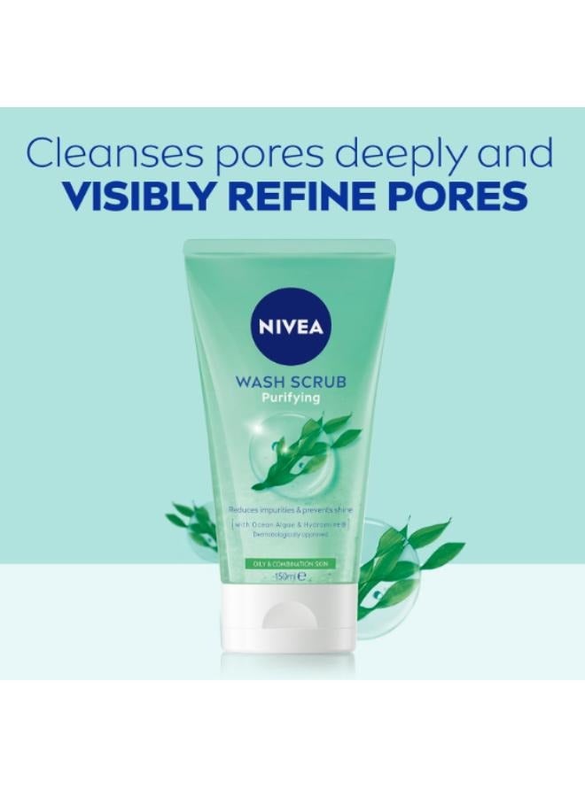 NIVEA Purifying Wash Scrub 150ml - Image 3