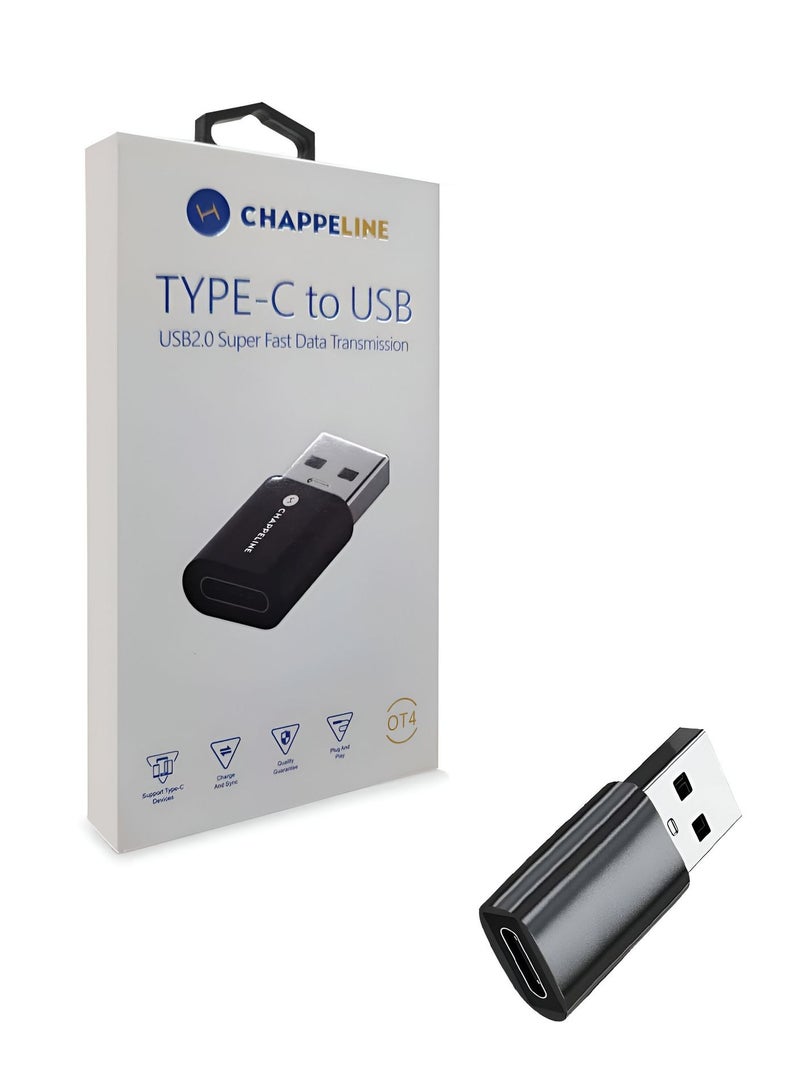 CHAPPELINE OT4 Type-C to USB Super Fast Data Transmission - Black