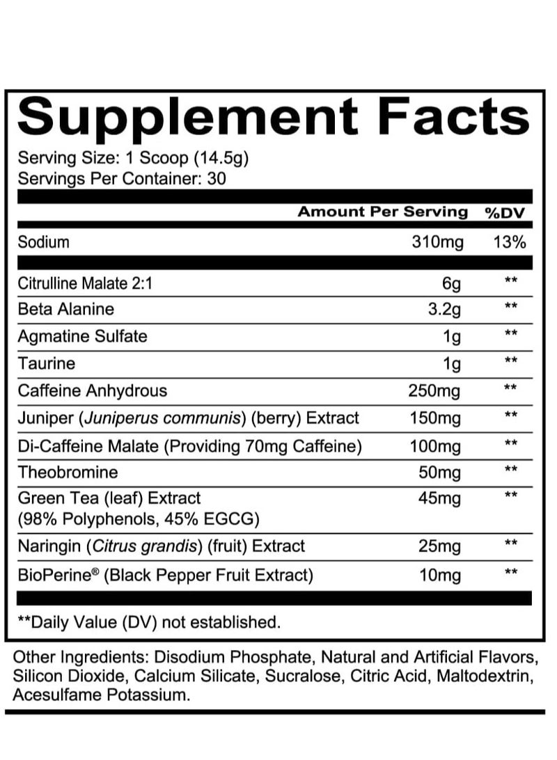 REDCON1 Total War Pre Workout Powder for Men & Women 15.77 oz 30 Servings - Image 2