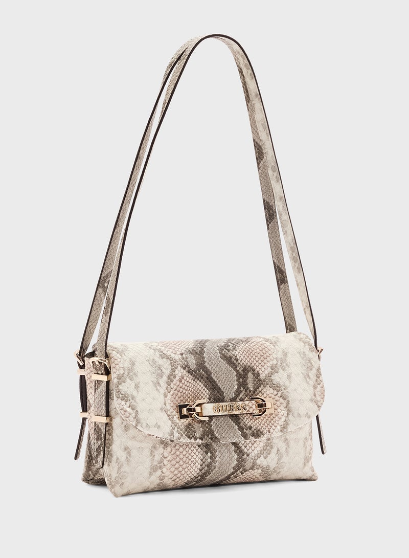 GUESS LEFIA FLAP SHOULDER BAG  - Image 3