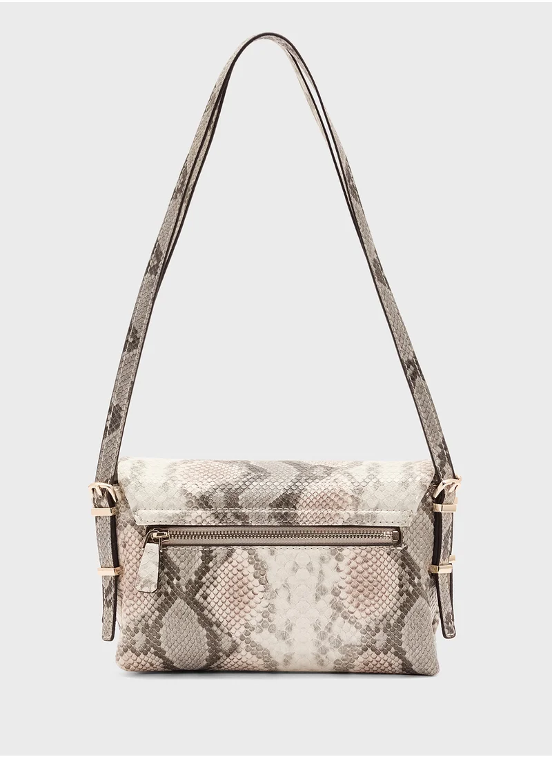 GUESS LEFIA FLAP SHOULDER BAG