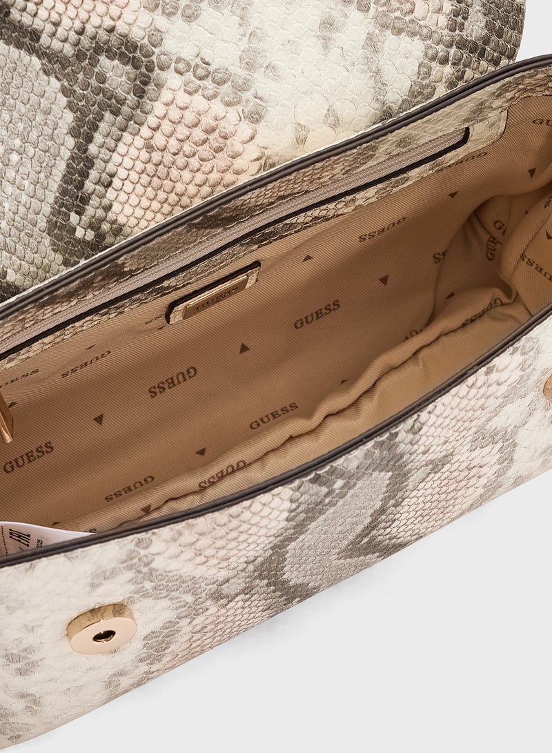 GUESS LEFIA FLAP SHOULDER BAG  - Image 5
