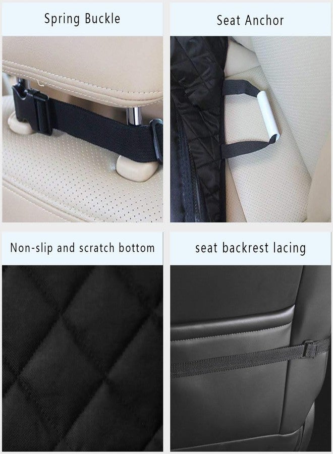 Zufoty Waterproof Front Seat Car Cover, Pet Front Cover for Cars, Scratch Proof & Nonslip Seat Pet Cover, Dog Car Seat Cover with Seat Belt Fits Most Cars, Suvs - Image 4
